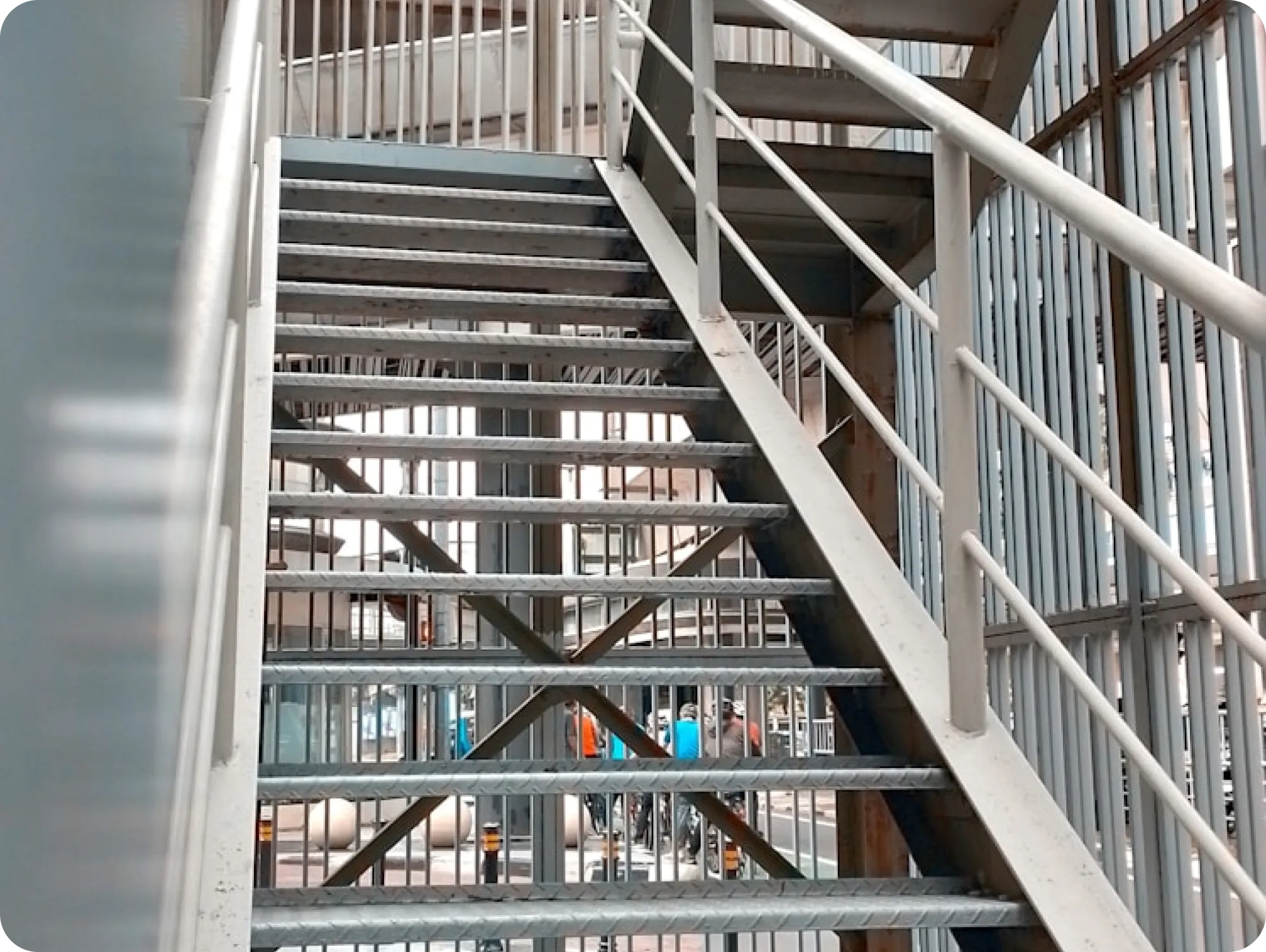 commercial metal staircase