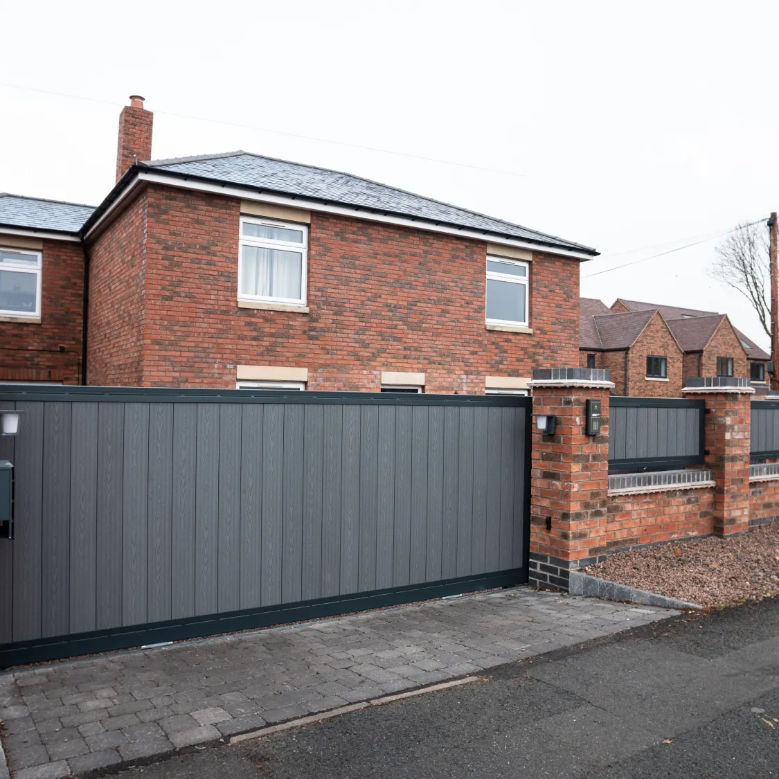 electric gate on commercial premises