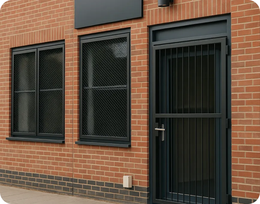 secure mesh and bar grilles