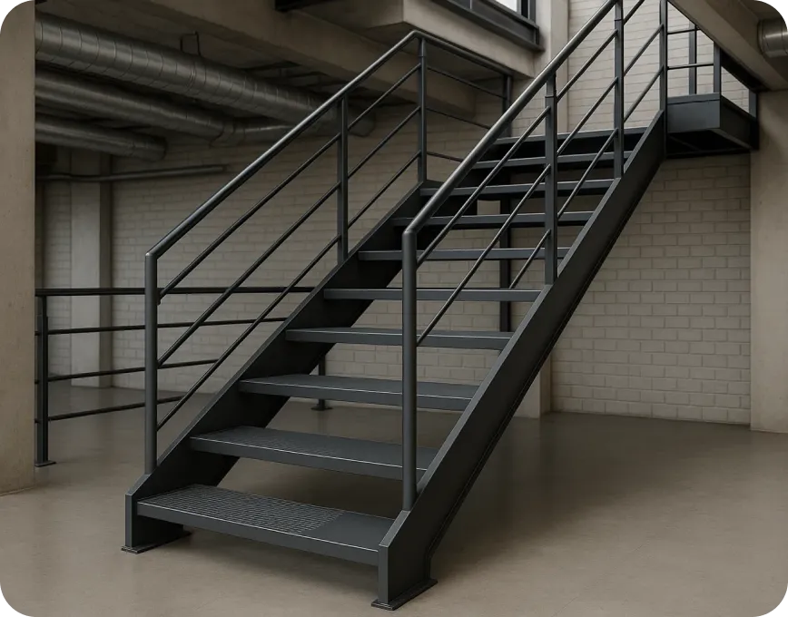 bespoke commercial metal staircases