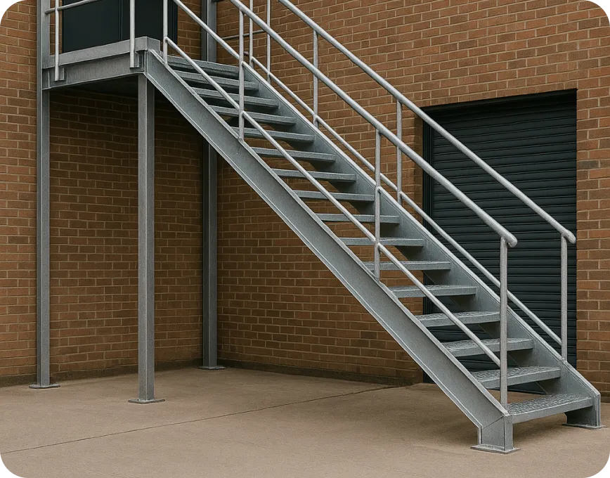 durable metal staircase