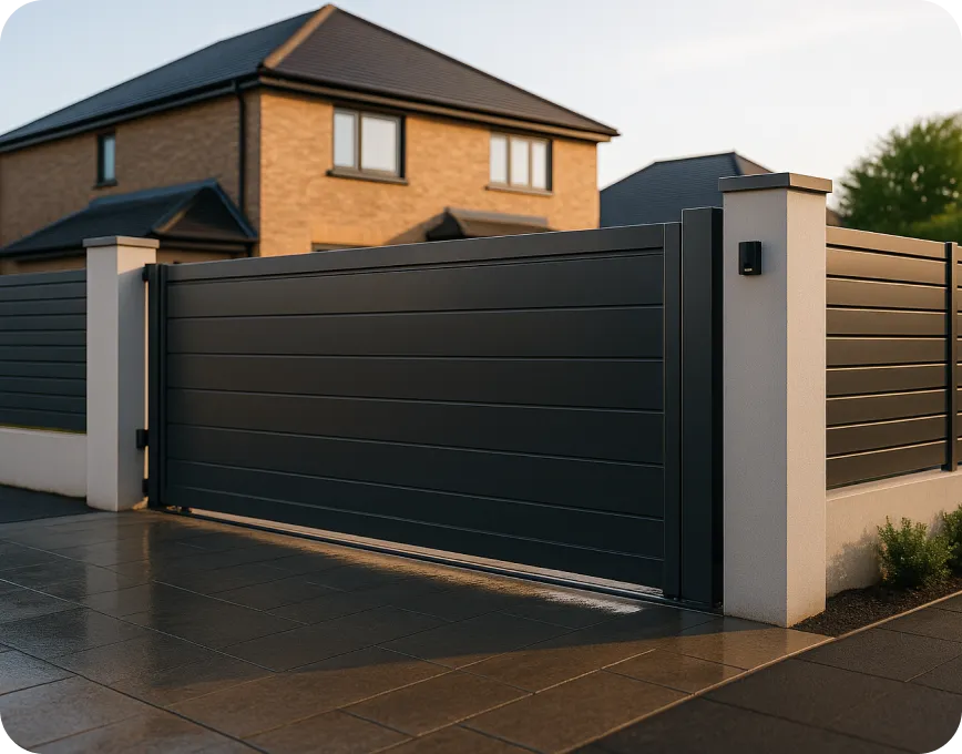electric automatic aluminium driveway gates