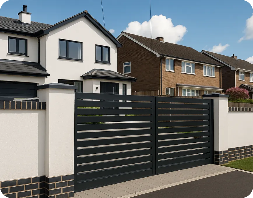 premium electric aluminium driveway-gates