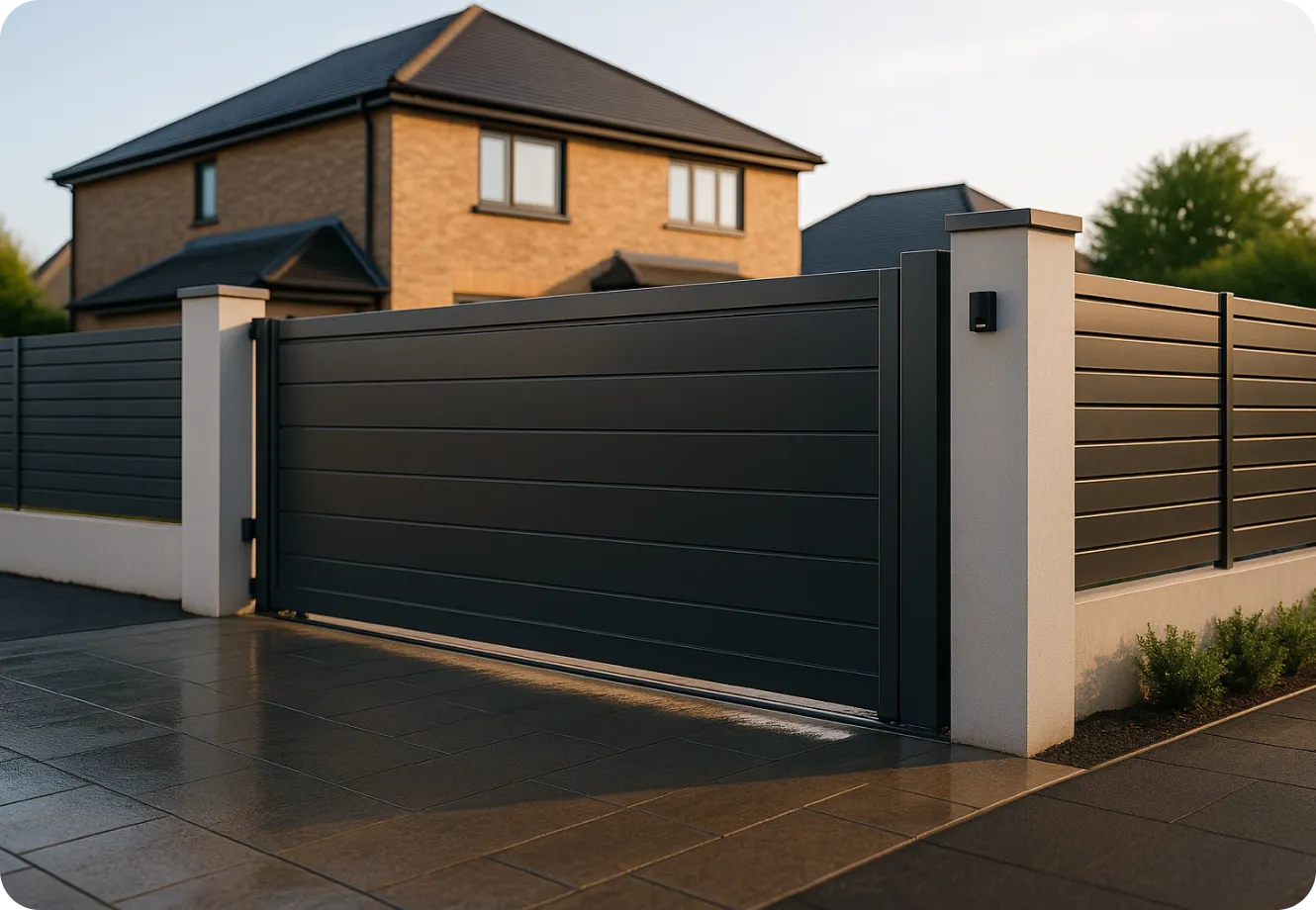 automatic aluminium driveway gates