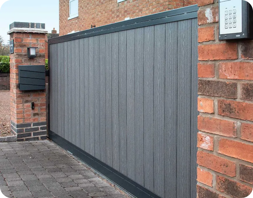 electric enhanced security driveway gates