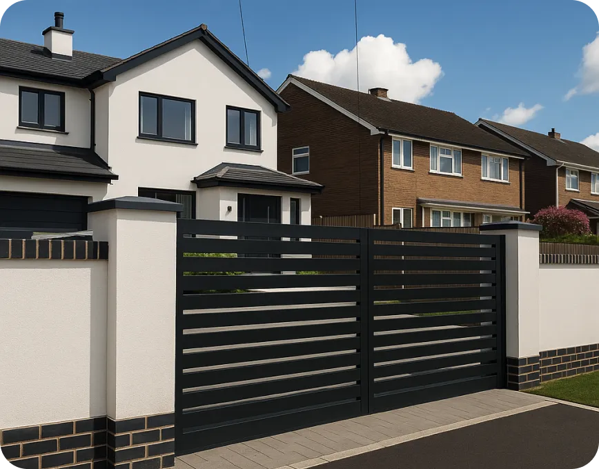 electric entry automatic driveway gates