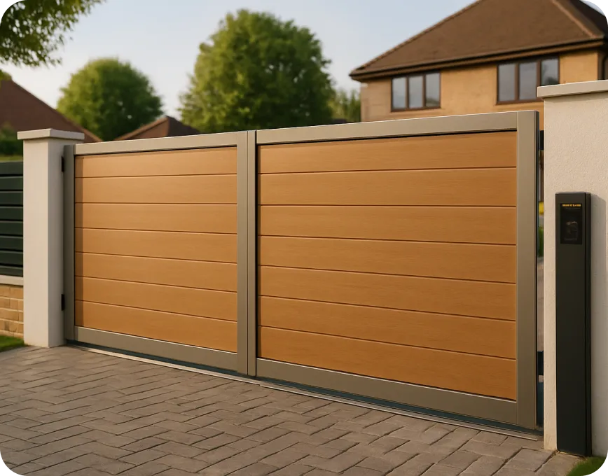electric automatic composite driveway gates