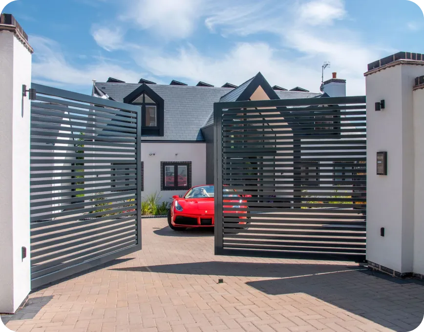 bespoke electric swing driveway gates